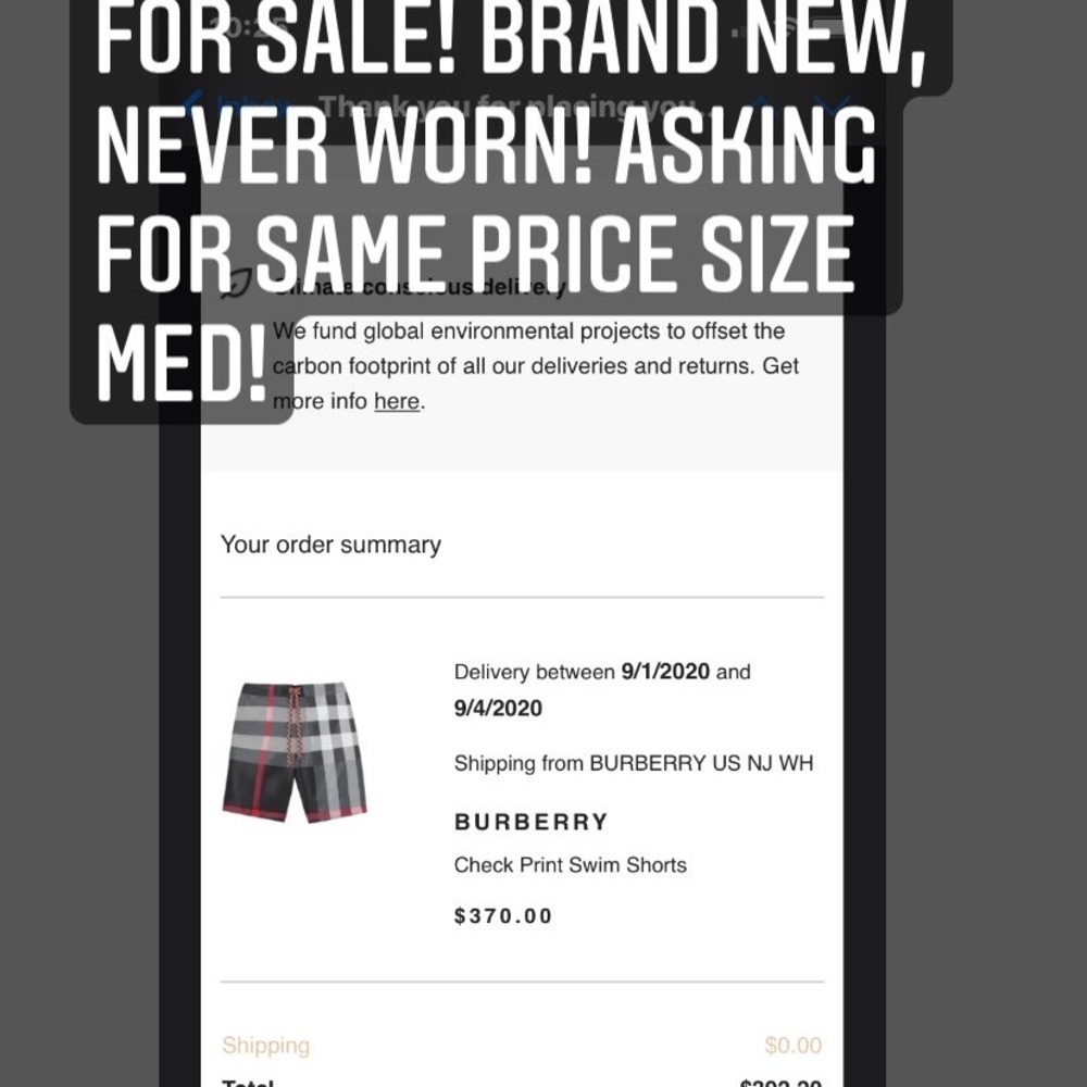 Burberry Swim Trunks